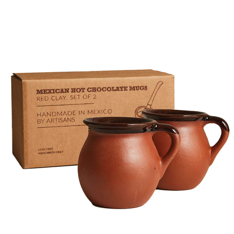 Verve CULTURE front view of two handmade mugs showing rustic charm and sharing benefit