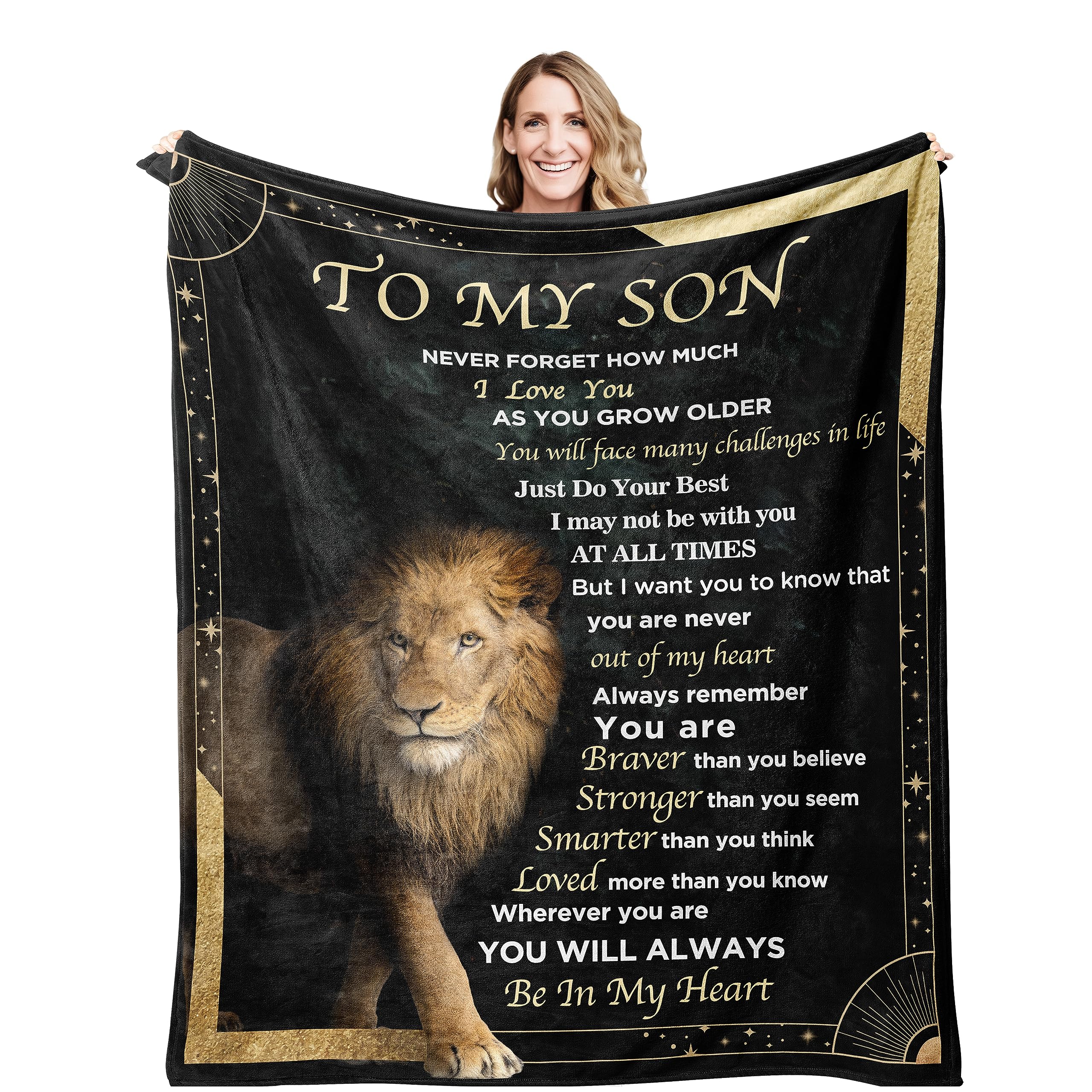 VESDEIN blanket front packaging showing message and warm gifting appeal