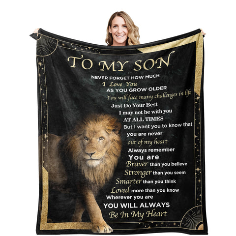 VESDEIN blanket front packaging showing message and warm gifting appeal