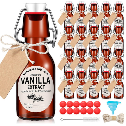 Vesici front packaging showing 12 amber bottles and accessories for gifting