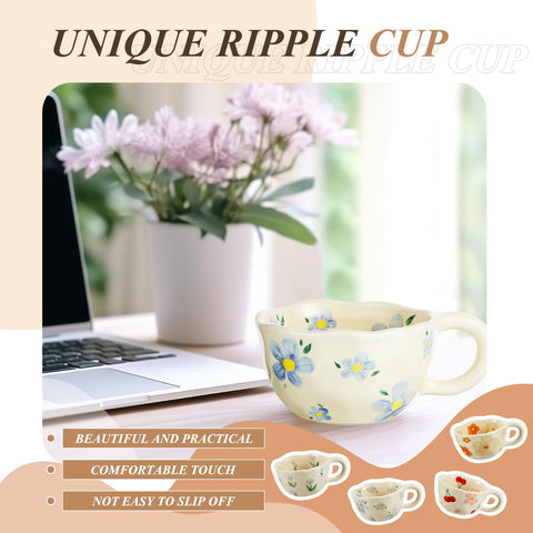 Vesici purple tulip mug side profile demonstrating compact size and elegant silhouette