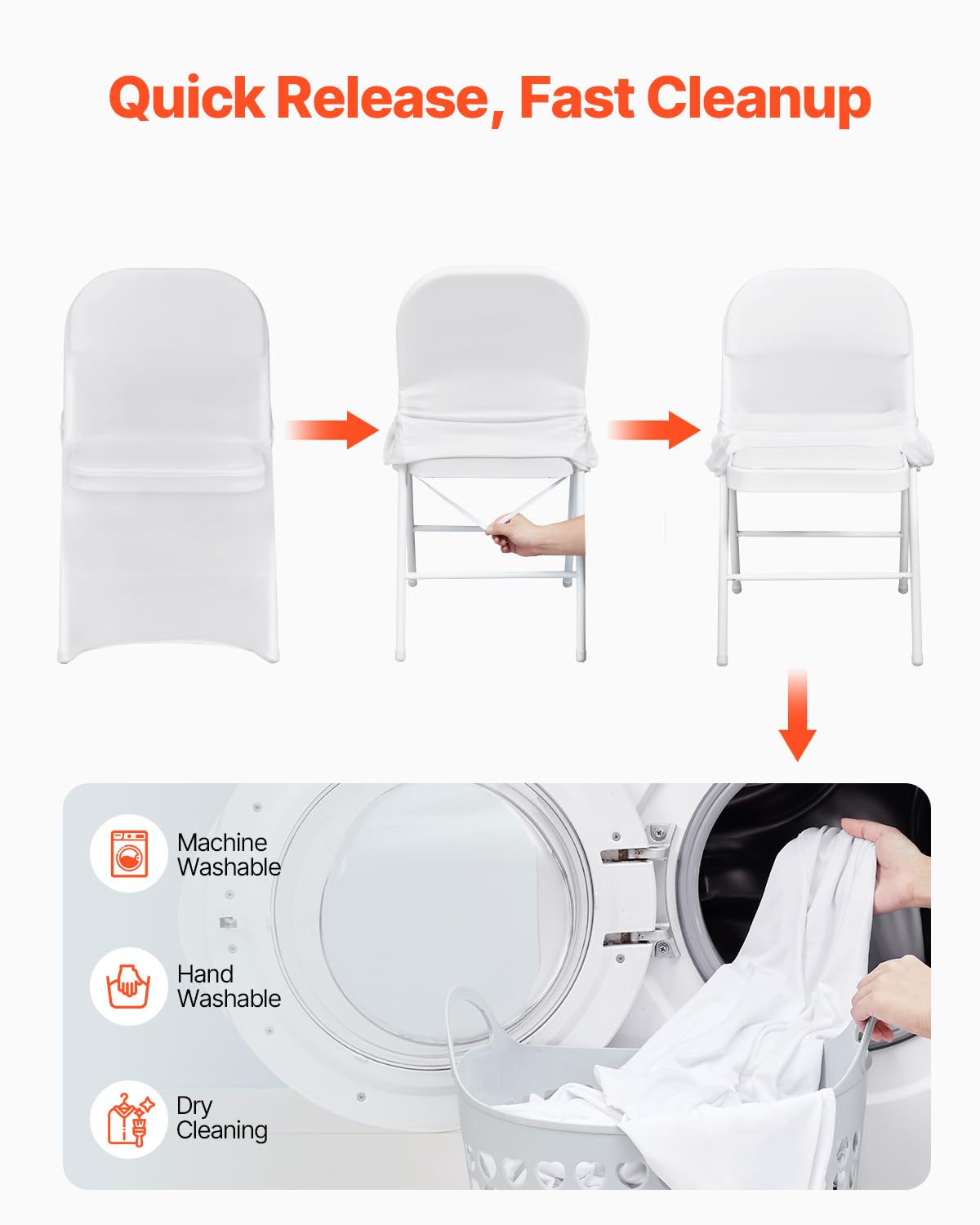 VEVOR back view of cover on chair demonstrating full-back coverage and protection