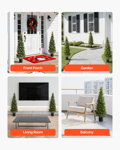 VEVOR tree beside chair illustrating 48-inch height and scale benefit