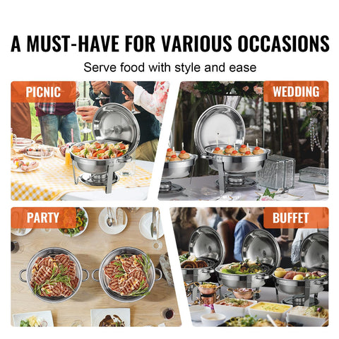VEVOR serving spoon and cover holder positioned for convenient serving access