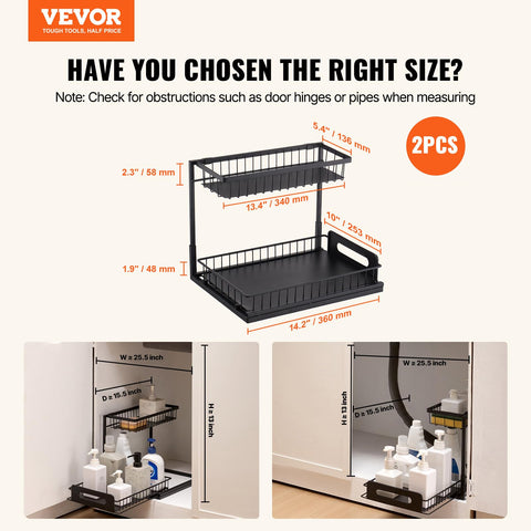 VEVOR drawer extended in cabinet for easy access benefit