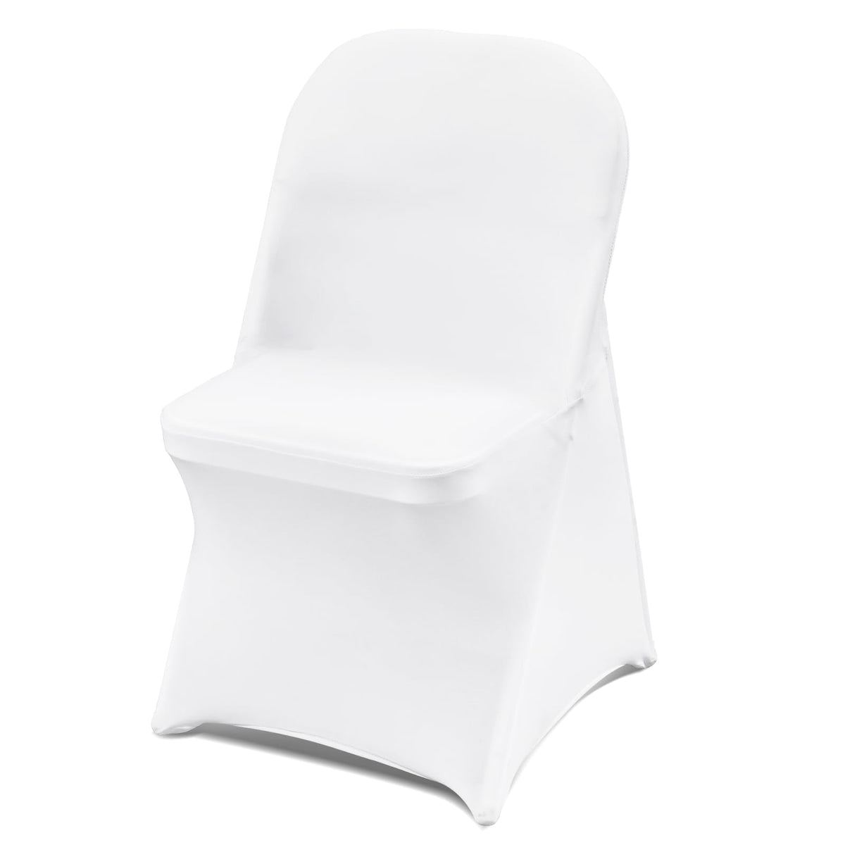 VEVOR front packaging of 30 white chair covers showing quantity and brand benefit