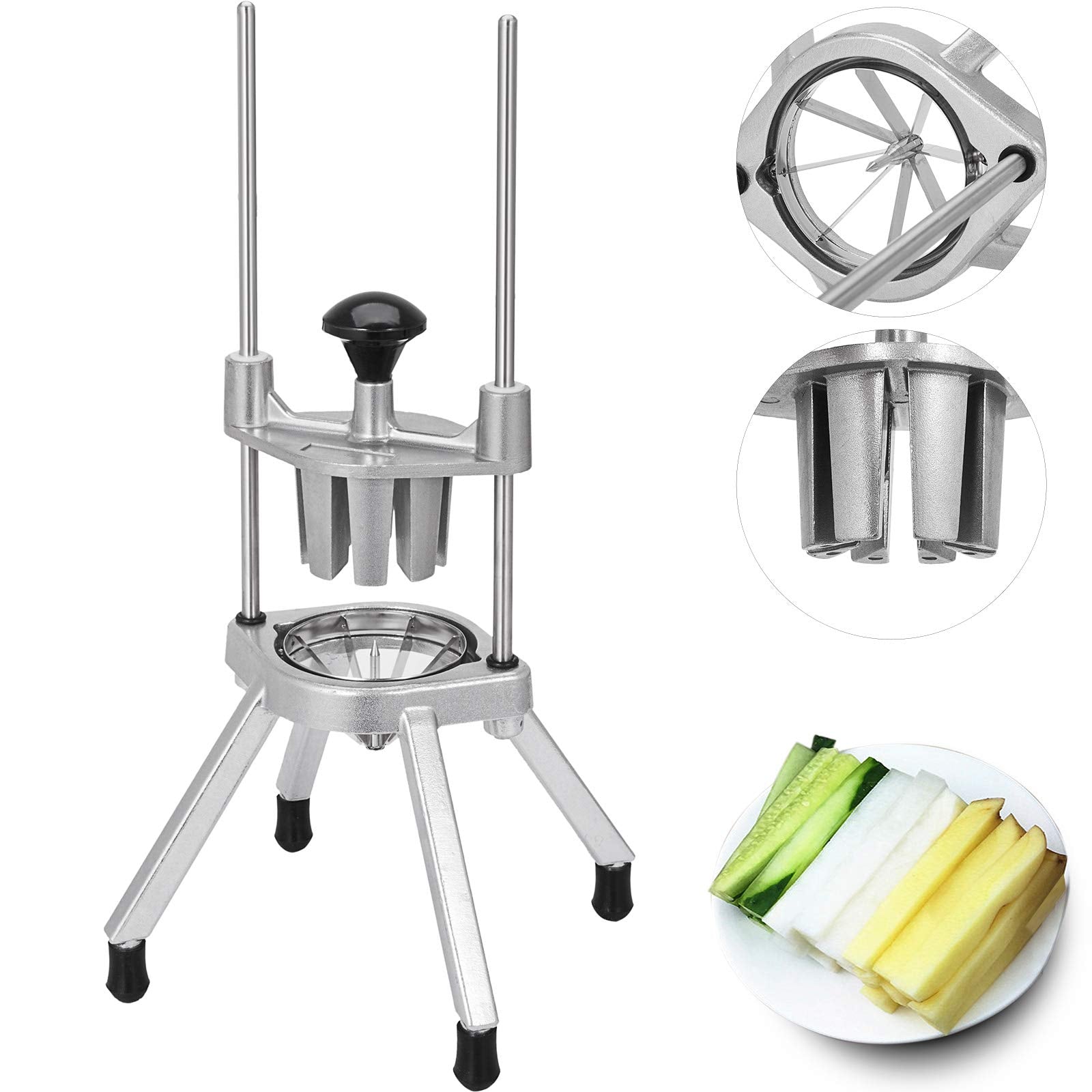 VEVOR Happybuy front view showing compact wedger and stable base for faster prep