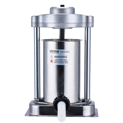 VEVOR lifestyle image on kitchen counter demonstrating compact, professional sausage making