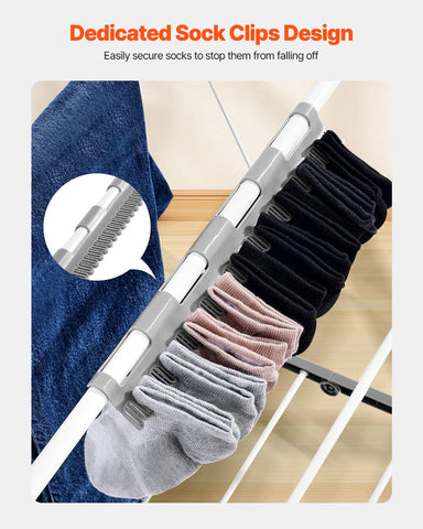 VEVOR side profile folded flat for compact storage and space-saving benefit