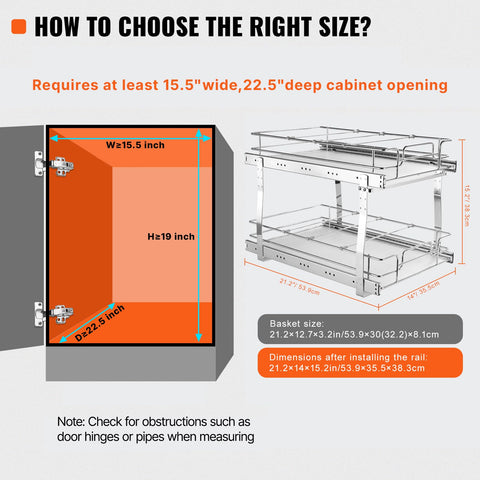 VEVOR side profile showing depth and compact footprint benefit