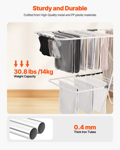 VEVOR sock clips holding pairs of socks to prevent loss and speed sorting