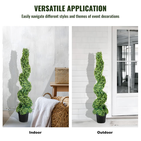 VEVOR topiary on patio illustrating outdoor durability and color retention