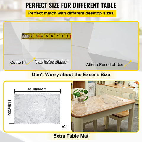 VEVOR trimmed-to-fit showing cut line enables custom sizing