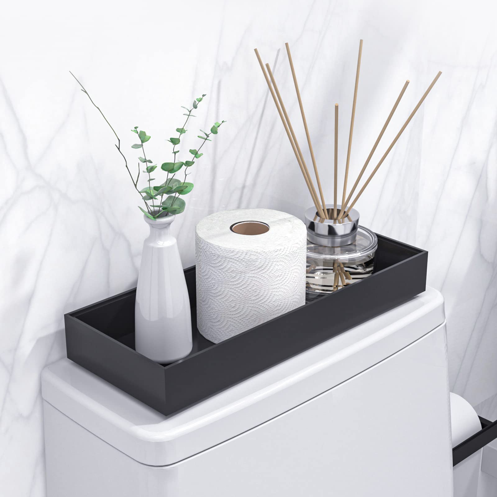 VeyFey front view tray on tank showing clean modern storage benefit