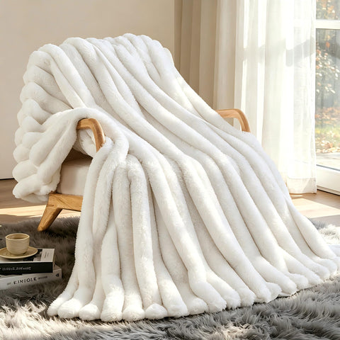 VFROO front view of reversible throw for stylish sofa warmth