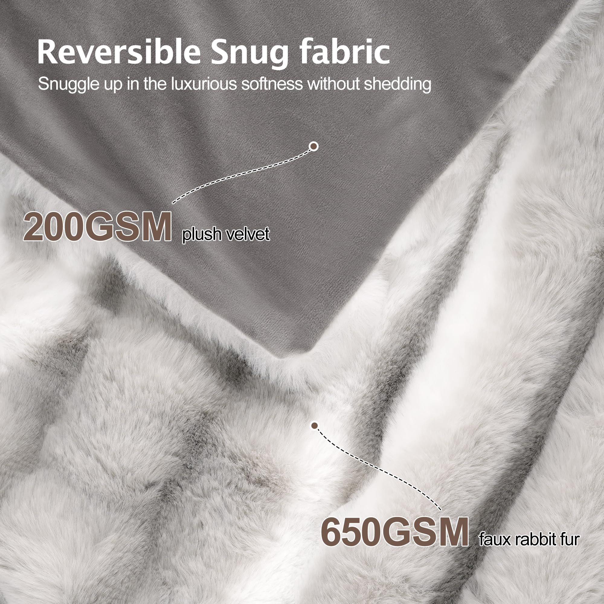 VFROO reverse side showing velvety crystal fleece backing for gentle skin feel