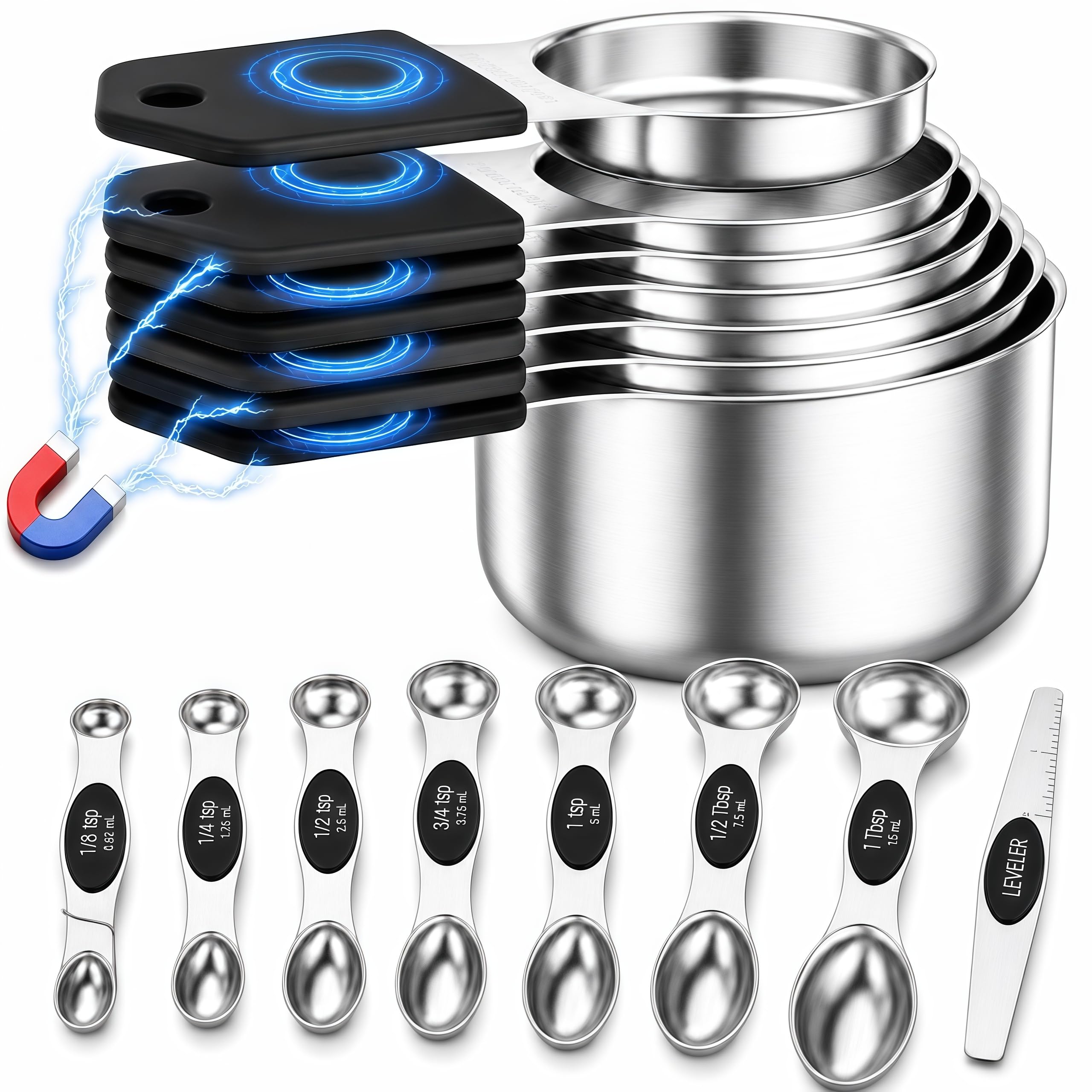 vfuni front view of measuring set showing full kit and neat storage benefit