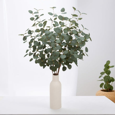 VGIA eucalyptus styled in a vase demonstrating volume and long-lasting green decor, instant upgrade