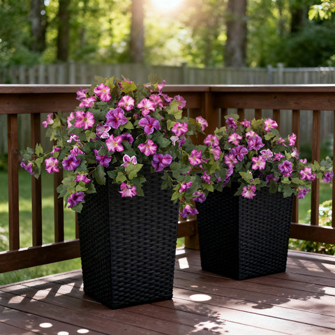 VGNQA compact packaging view with guidance to reshape blooms after shipping