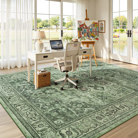 Vibrug staged in a living room illustrating style and room-defining benefit