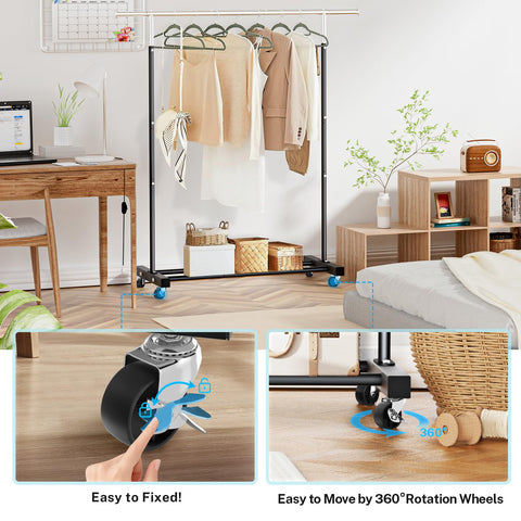 VICERII side extension rods holding hats and scarves for accessory organization benefit