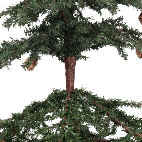 Vickerman size scale beside book showing 3.5-foot height and small-space fit