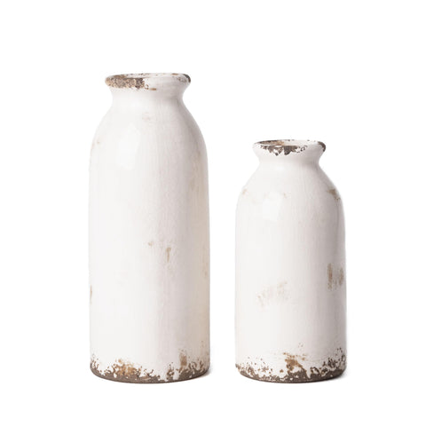 VICTOR & TERESA front view of vases showing farmhouse style and versatile decor