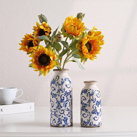 VICTOR & TERESA styled on dining table as centerpiece showing decorative versatility