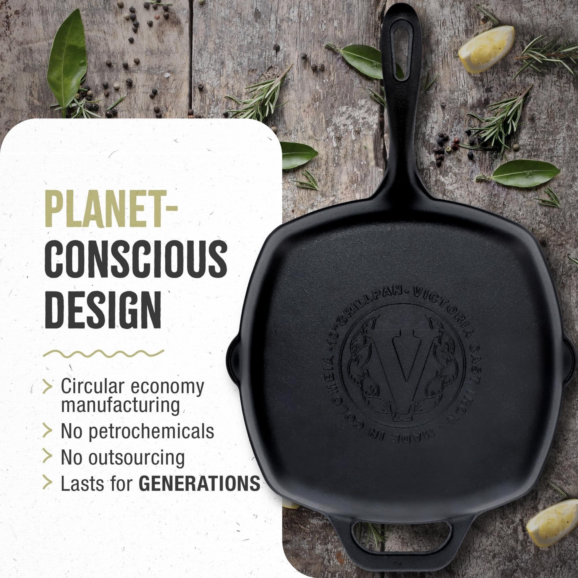 Victoria lifestyle outdoor cooking scene showing pan over flame for versatile use