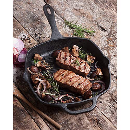 Victoria close-up of raised ridges and preseasoned texture for improved searing