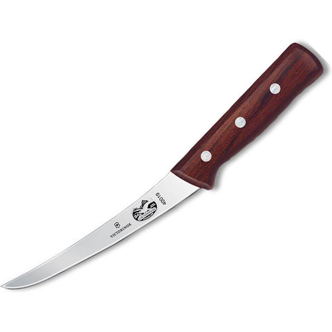 Victorinox 6" boning knife front view maple handle shows comfort and precise control