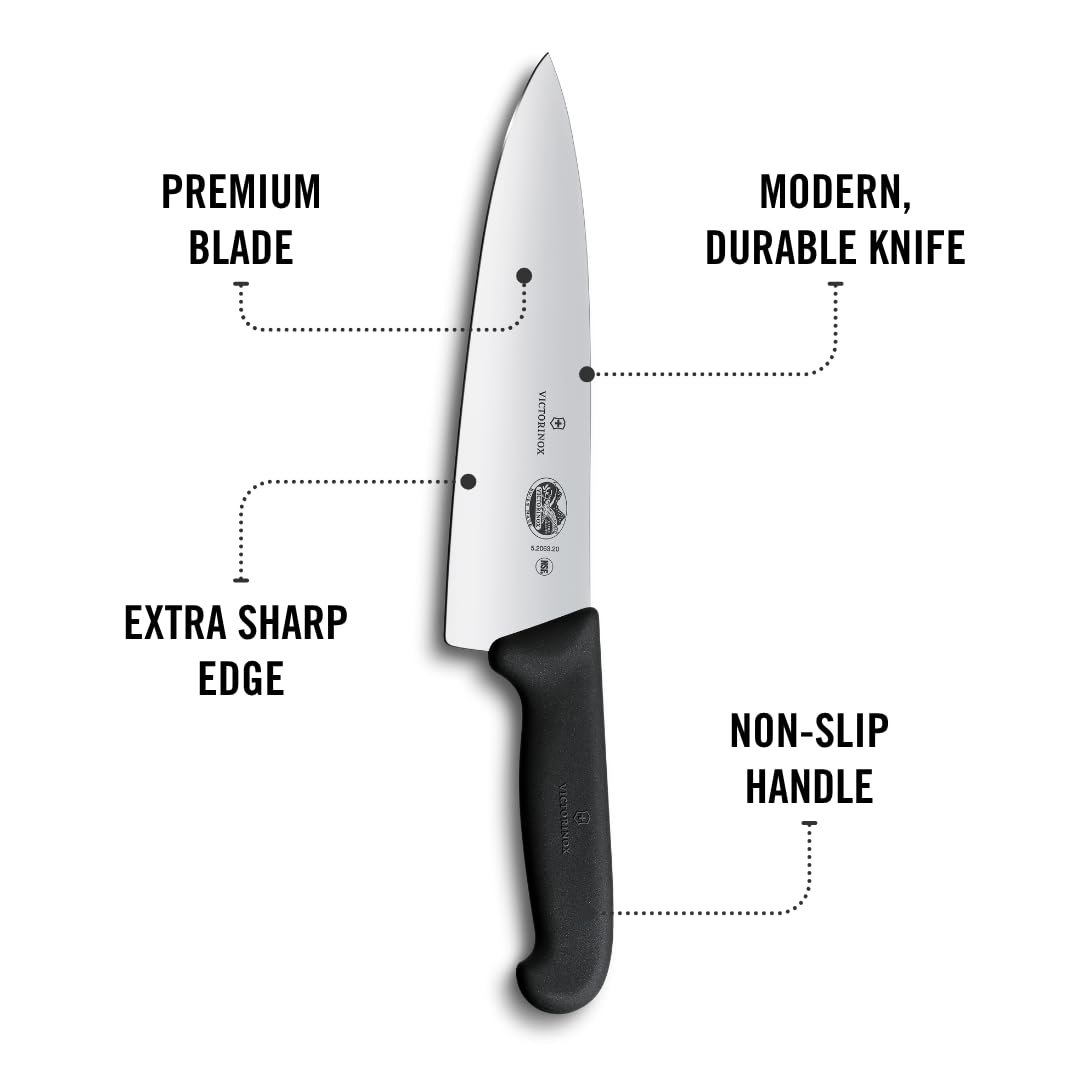 Victorinox Fibrox chopping vegetables quickly to speed meal prep