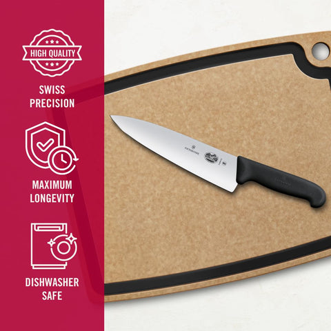 Victorinox Fibrox maker’s mark and tang for trusted Swiss quality