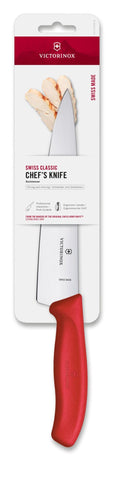 Victorinox Swiss Classic handle closeup red ergonomic grip offering comfort and secure control