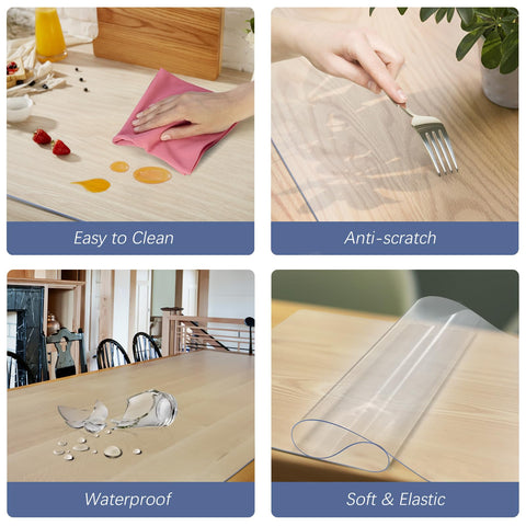 Vicwe demonstration of trimming cover to fit custom table shape