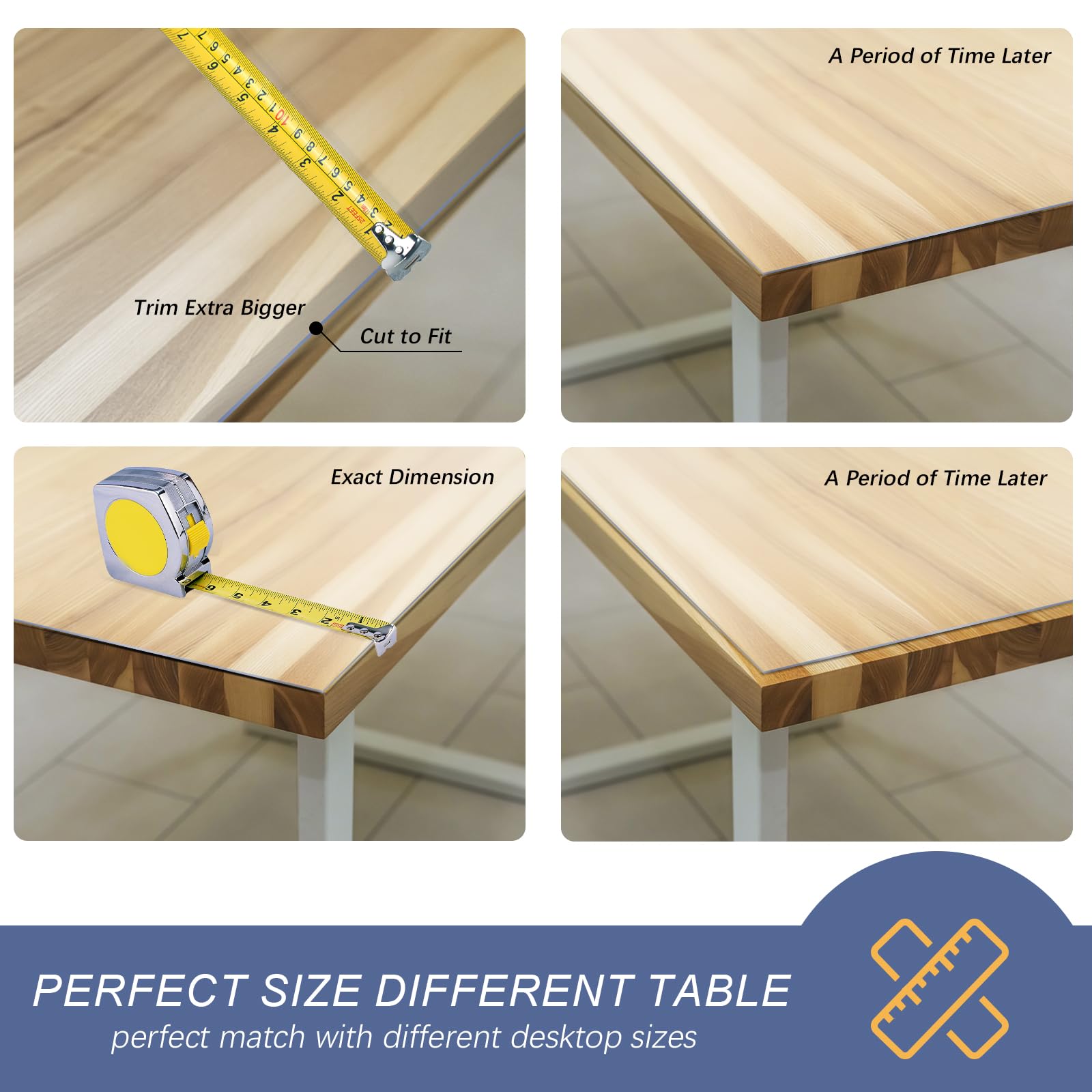 Vicwe lifestyle scene with family dining protected table surface