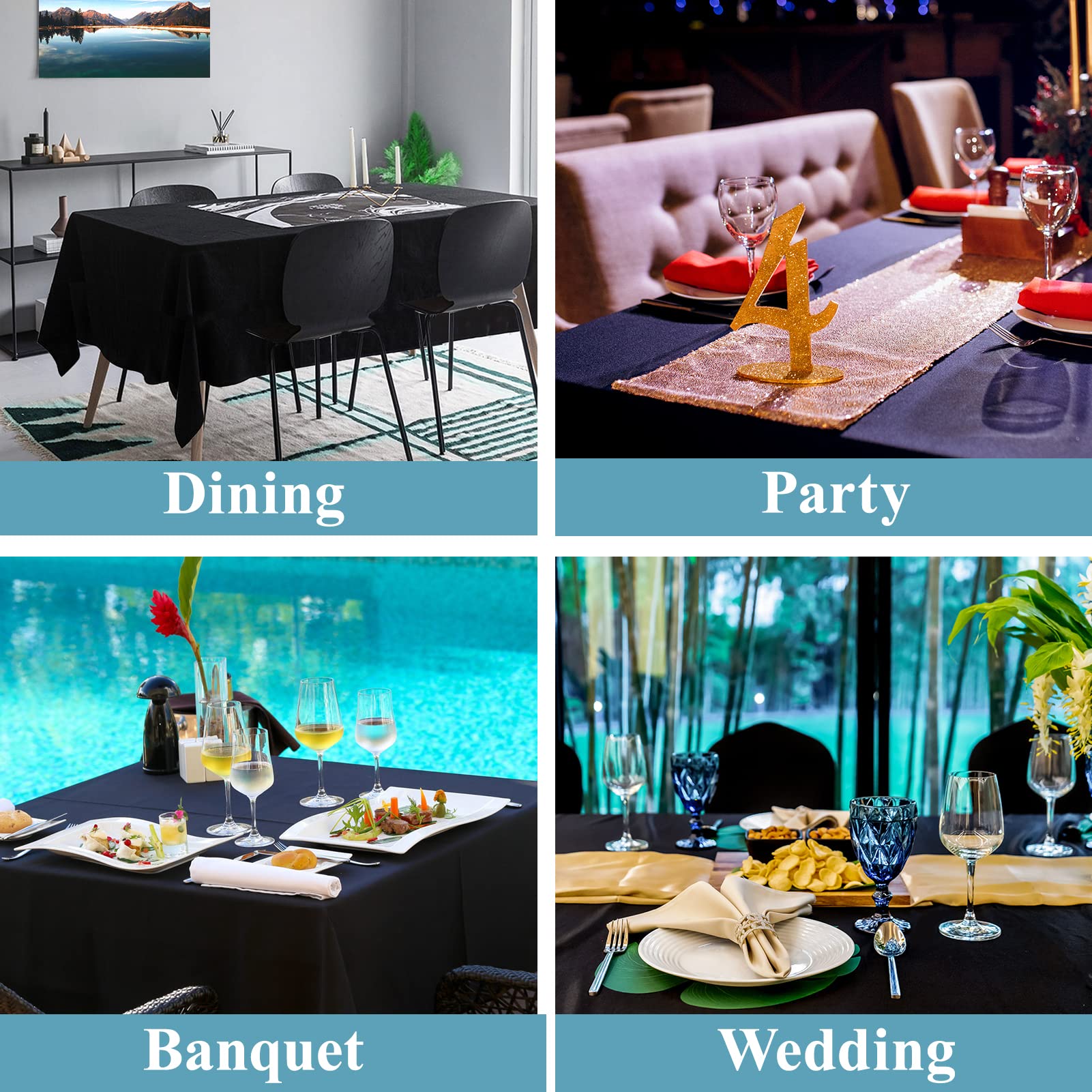 VidaFete styled event table showcasing professional backdrop and easy cleanup