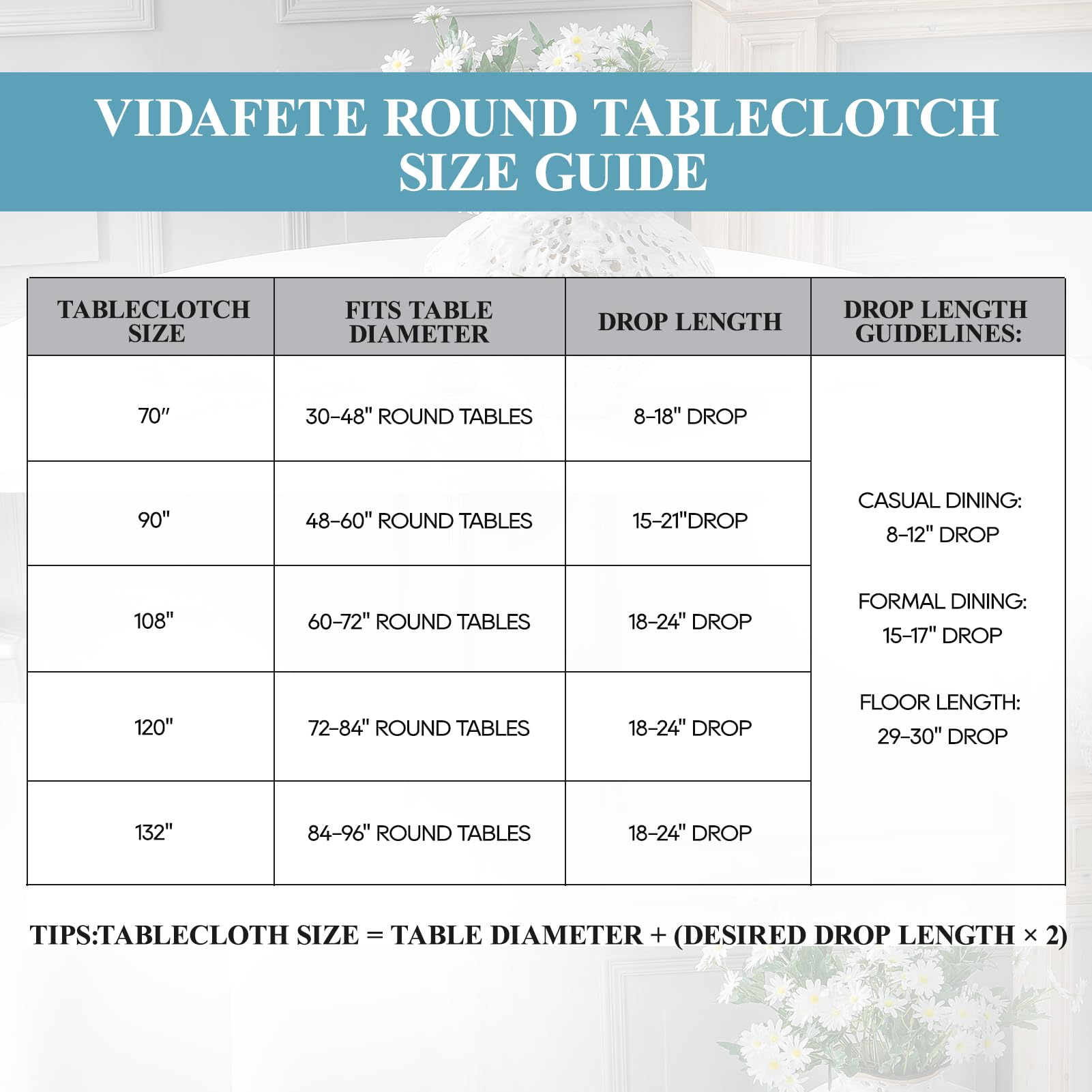 VidaFete fabric close-up highlights polyester weave and easy-care durability