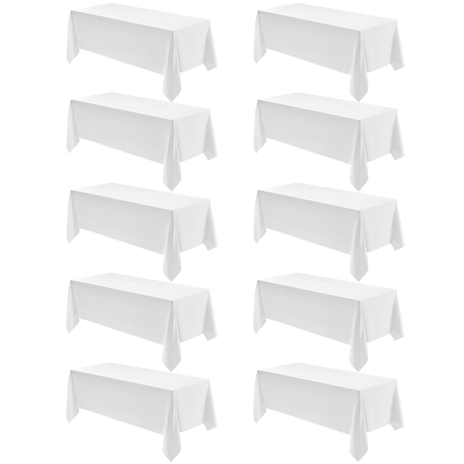 VidaFete front packaging showing 10-pack white tablecloths and value