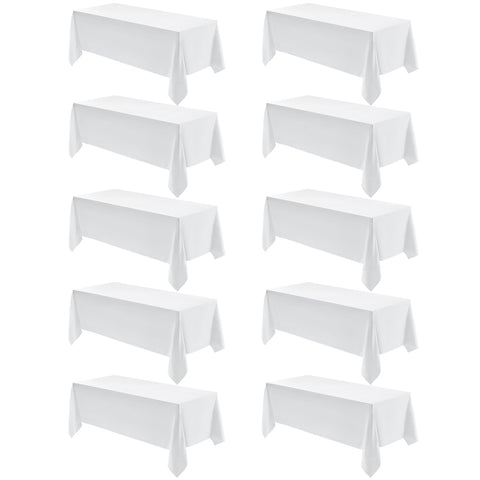 VidaFete front packaging showing 10-pack white tablecloths and value