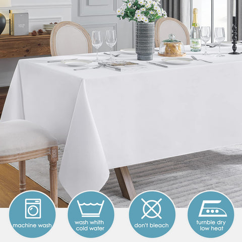 VidaFete tablecloth styled at a wedding reception showing elegant backdrop and décor-ready benefit