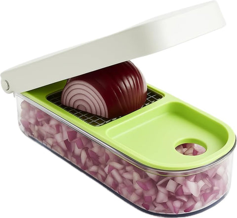 VIDALIA CHOP WIZARD front view showing compact chopper and 2-cup container for fast prep