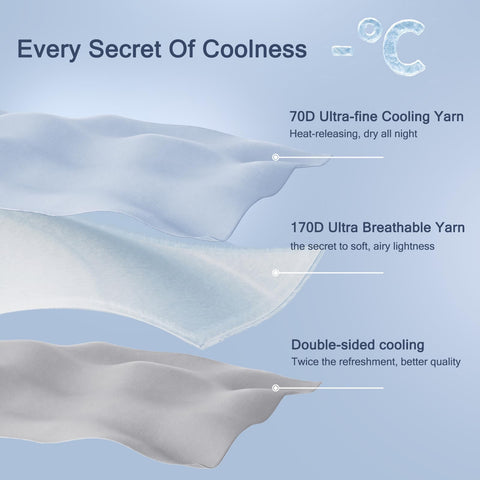 Vielit in styled bedroom showing cool comforter enhances sleep comfort