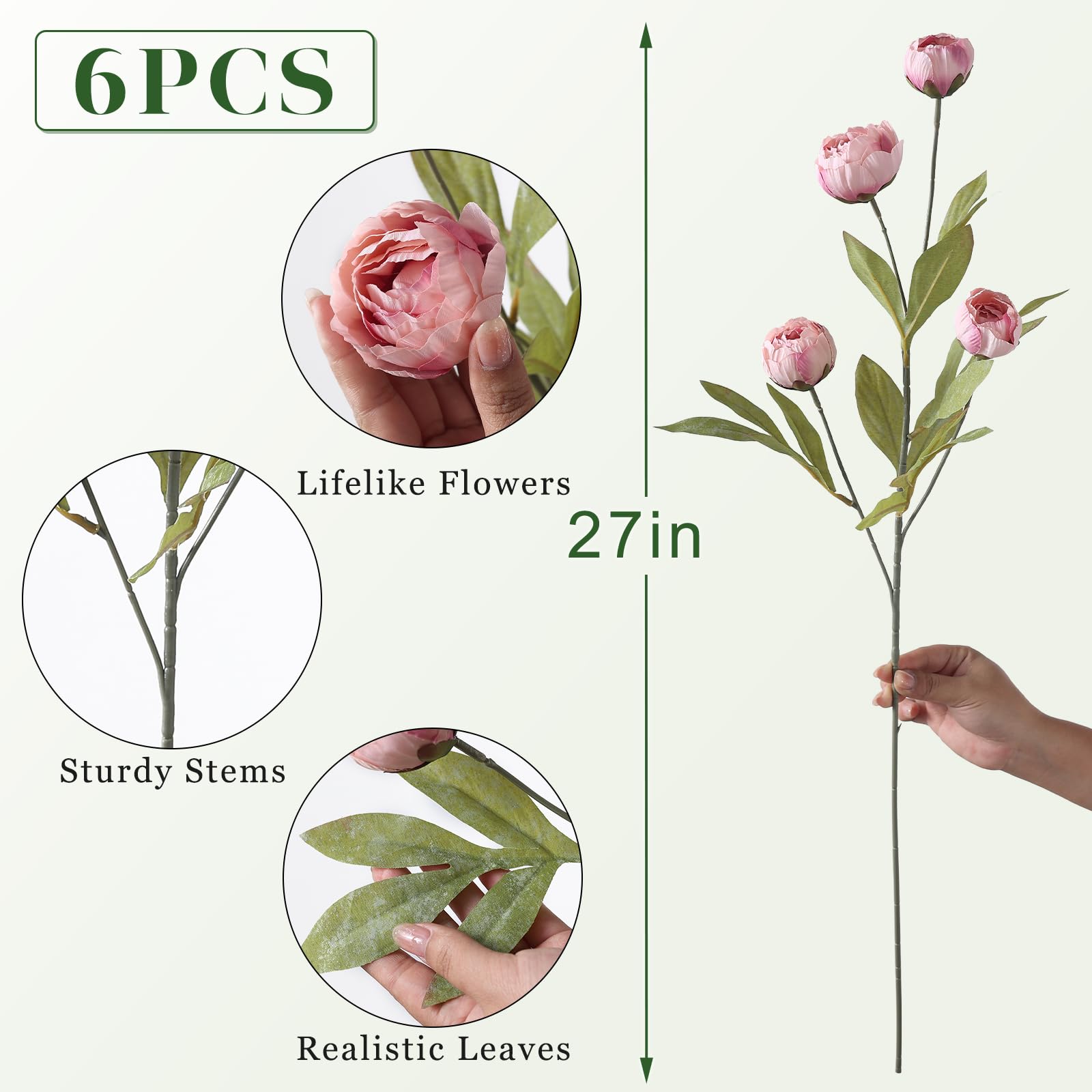 VIERENA peony stems styled as bridal bouquet demonstrating DIY customization benefit