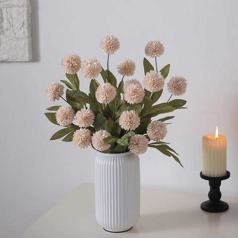 VIERENA faux mums decorating a wedding aisle offering durable event styling