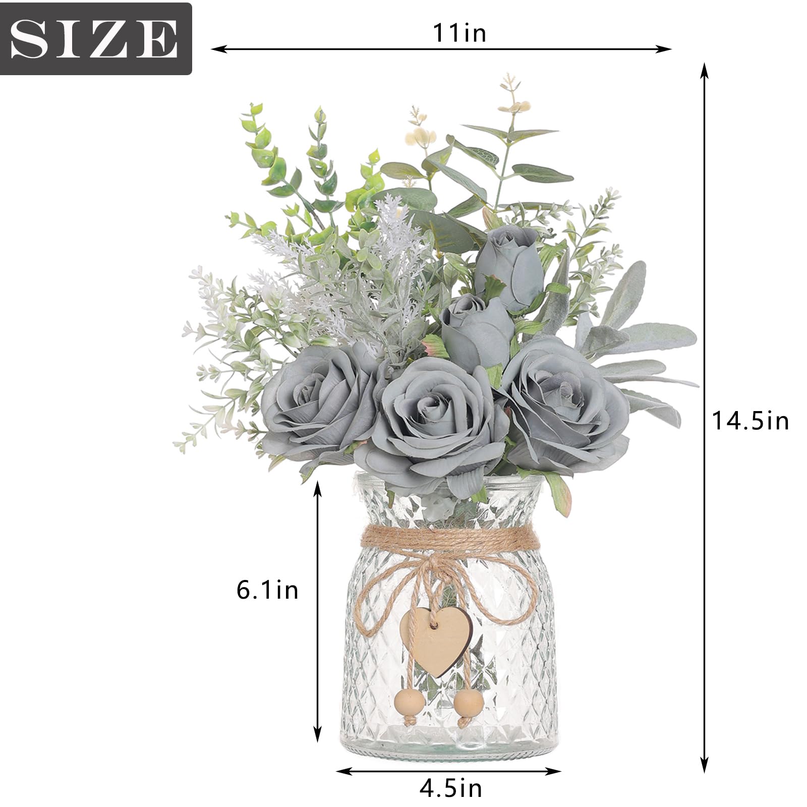 VIERENA top-down view of bouquet arrangement illustrating balanced composition