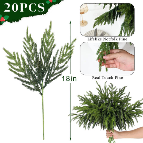 VIERENA branches used in wreath assembly for fuller holiday decor