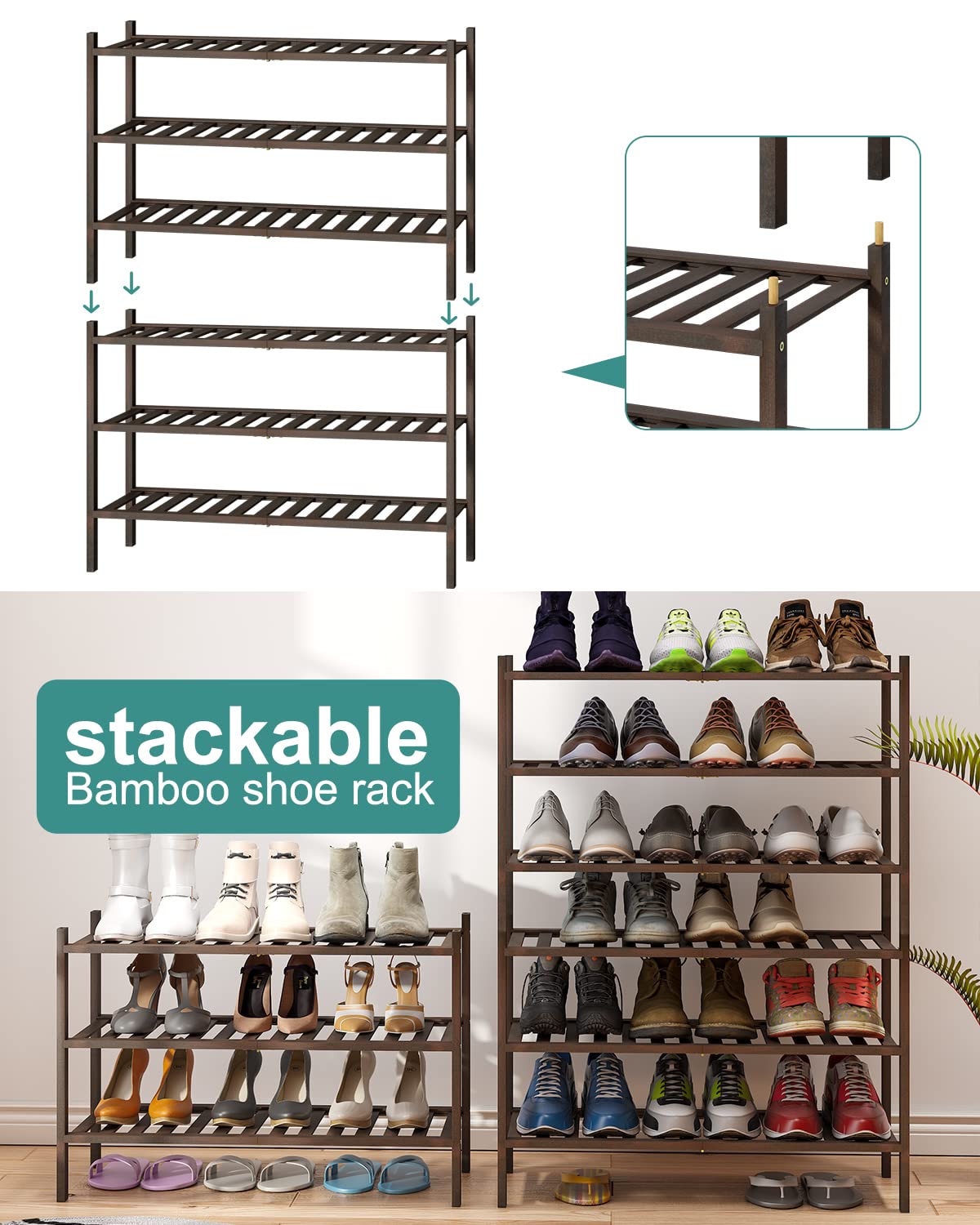 viewcare lifestyle shot in entryway showing neat storage and welcoming decor impact
