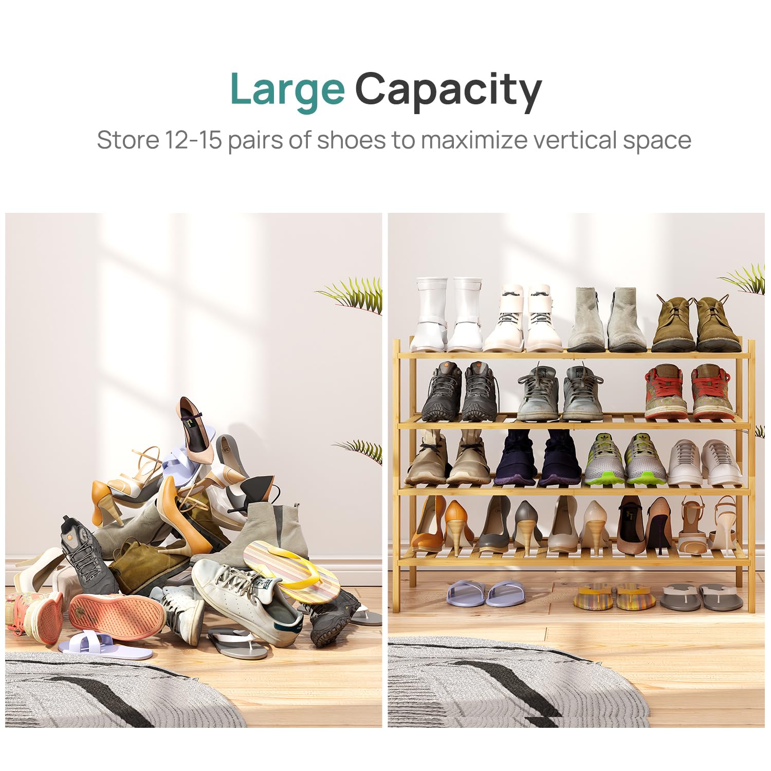 viewcare side profile in hallway demonstrating slim fit for narrow spaces