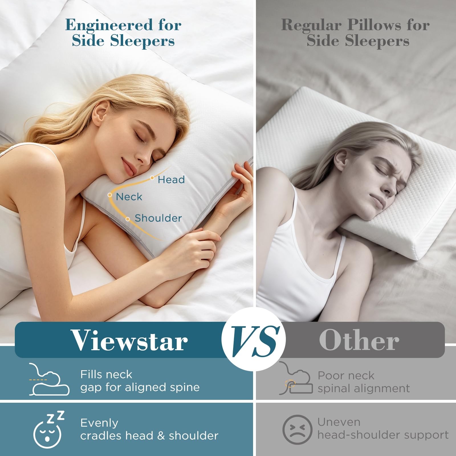 viewstar close-up of silky cover texture for cool, comfortable sleep